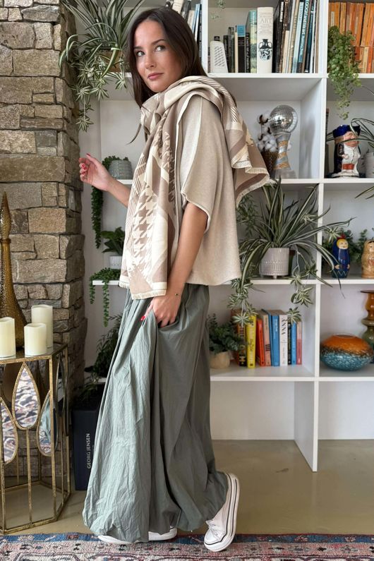 Hanbury Scarf Mocha & Stone /50=